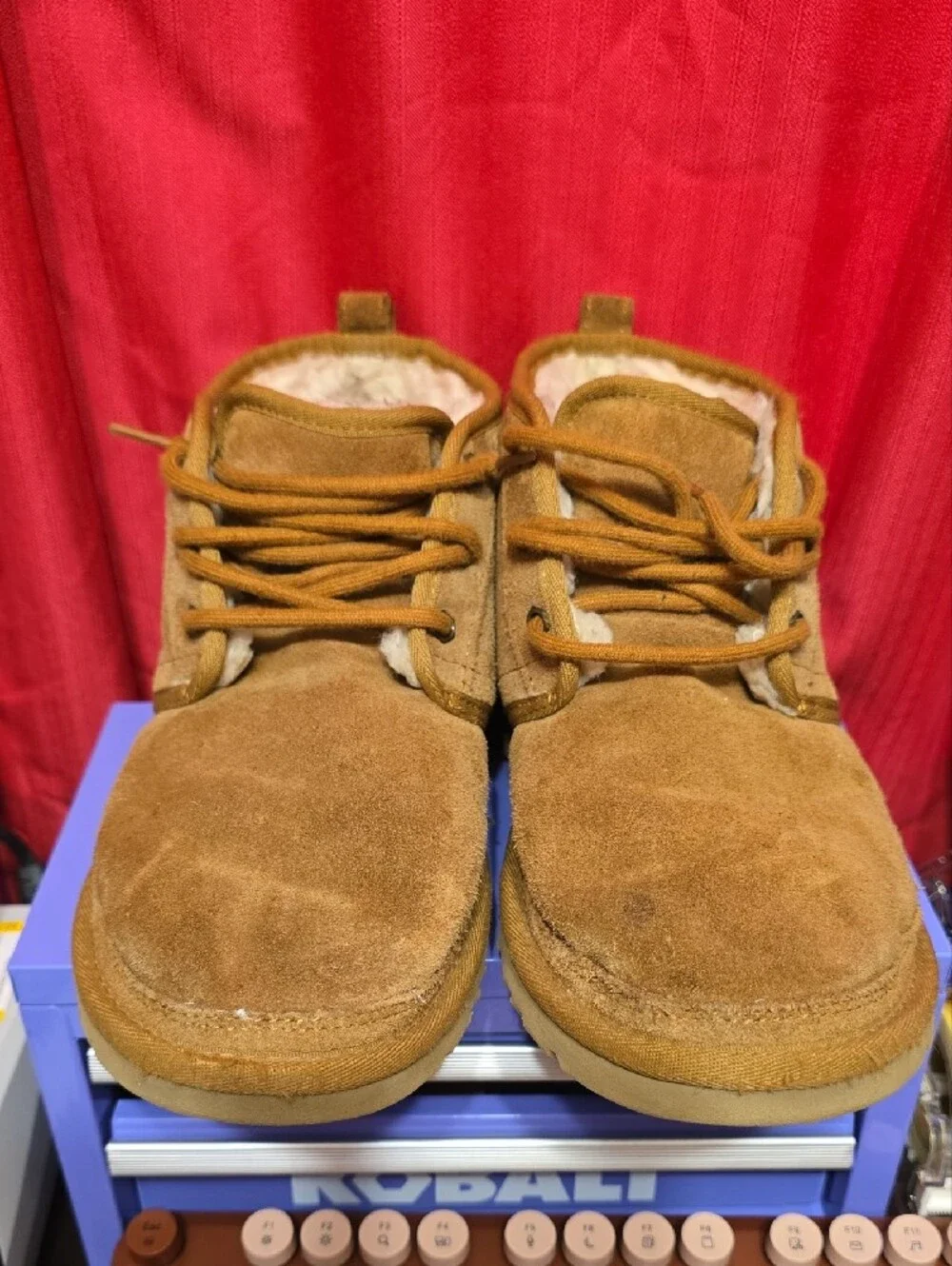 UGG Chestnut Brown Suede Lace-Up Ankle Boots